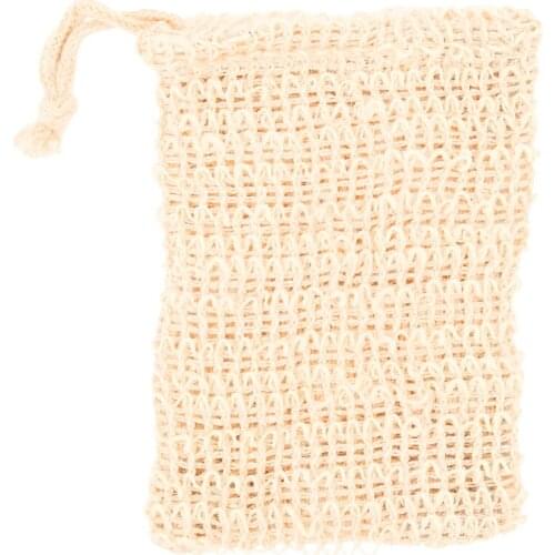 Shower Bath Sisal Soap Bag Natural Sisal Soap Bag Exfoliating Soap Saver Pouch Holder 50Pcs