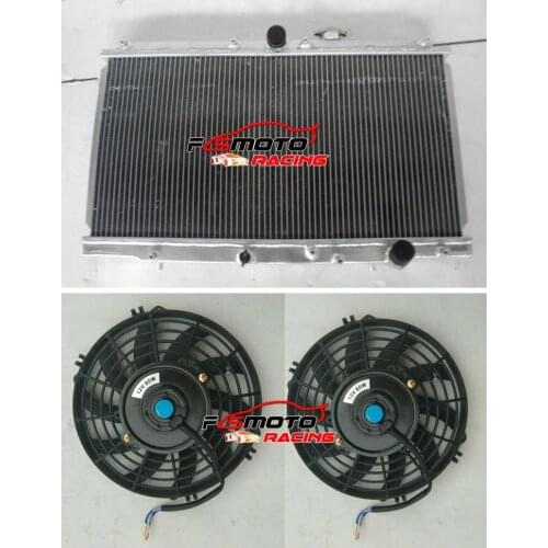 Aluminum Racing Radiator + FAN For Honda Prelude 1997-2001 2000 1999 1998