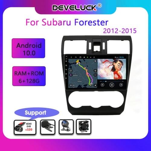Develuck 9" Android 10.0 Car Radio for Subaru Forester 2012-2015 GPS Navigation Audio Autoradio Multimedia Carplay Head Unit RDS