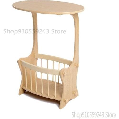 Solid Wood Side Table Telephone Table Magazine Table Simple Mini European-style Bedside Table Storage Storage Sofa Side Table Sm