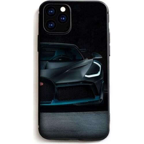 IPhone Phone Case FOR iPhone 11 12 8 7 Plus 6 6S Plus X SE 2020 XR 11 12 Pro mini pro XS MAX sports car Bugatti Logo Phone Cases