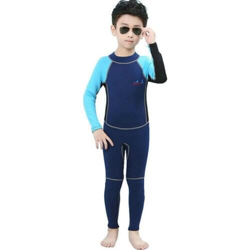 Kids Underwater Sport One Piece Swimsuit Wetsuit 2mm Neoprene Surfing Swim Back Zip Spring Suit All Sizes