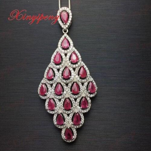 925 silver inlaid smoky pendant design is beautiful