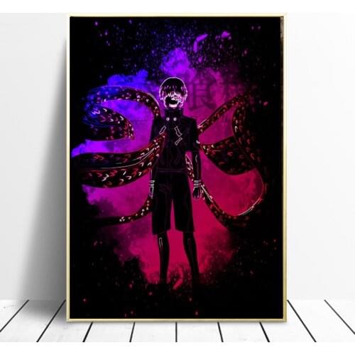 Kaneki Ken Tokyo Ghoul Oil on Canvas Painting Wall Art Poster and Prints Wall Art Picture for Living Kid Children Home Decor