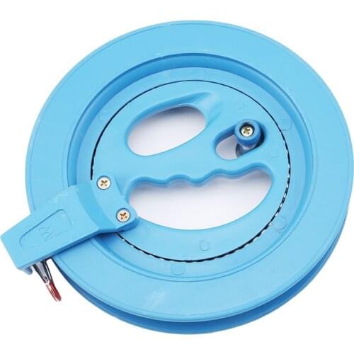 Hot Sale 18cm Kite Reel Winder Fire Wheel Flying Handle Tool Twisted String Line Outdoor Round Blue Grip for Kite Accessories
