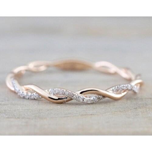 Solid 925 Silver Luxury Noble Golden Color Sproty Casual Style Women Accessories Ring with Tiny Cubic Zircon Stone Finger Rings