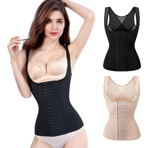 Waist Trainer Body Shaper Steel Bones Slimming Underwear Girdles Bodsuit Slim Belt Vest Modeling Strap Shaperwear corset fajas
