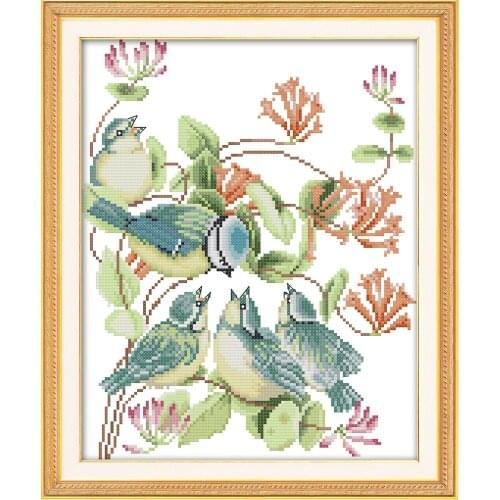Feed cross stitch kit aida 14ct 11ct count print canvas stitches embroidery DIY handmade needlework
