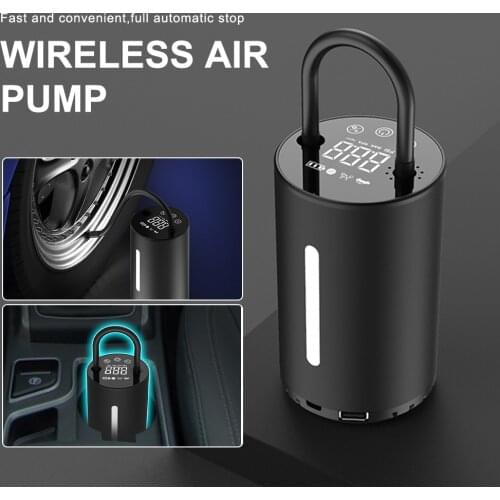 New 150PSI Rechargeable Air Pump Tire Inflator Cordless Portable Compressor Digital Car Tyre Pump for Car Bicycle Tires Balls