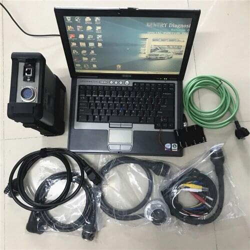 Obd2 Diagnostic tool SD Connect C5 plus 2020.12 software HDD used Laptop D630 added HHT for MB vehicles diagnosis star C5