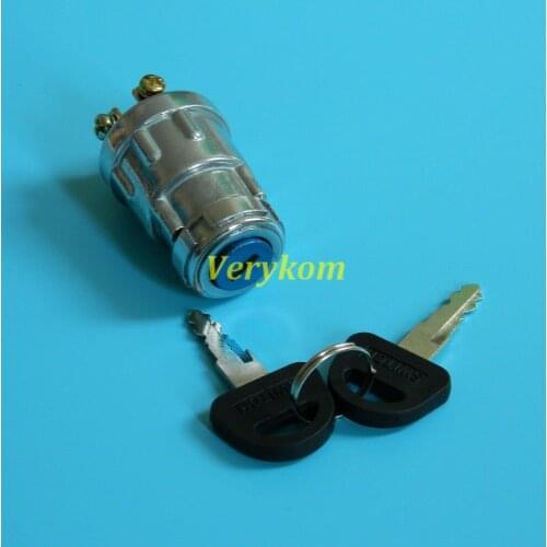 Wholesale 100pcs/lot Forklift Power Engine Start Switch With 2 Key 24mm Mounting Hole