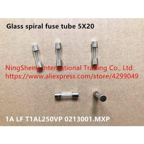 Original new 100% import glass spiral fuse tube 5X20 1A LF T1AL250VP 0213001.MXP