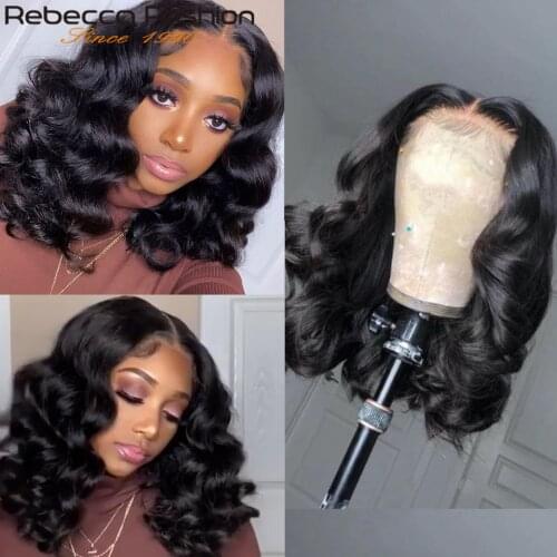 Loose Deep Wave Wigs For Women Human Hair 13x4 Lace Front Human Hair Wig Pre Plucked Deep Wavy 4x4 Lace Closure Wig For Women