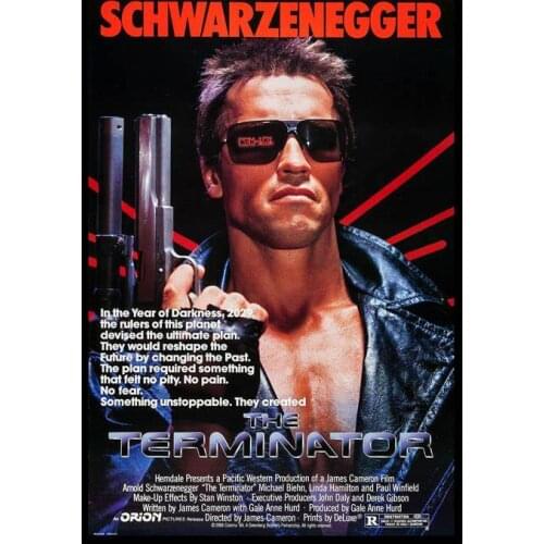 Lot style Choose The Terminator Arnold Schwarzenegger Classic Movie Art print Silk poster Home Wall Decor