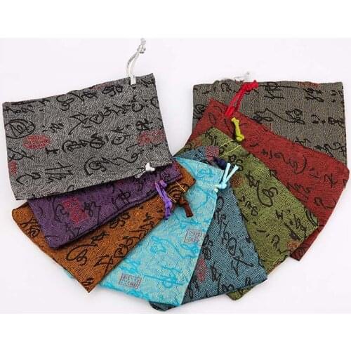 GAGAFFEL Fashion Lacing Bag With Colorful For Fine Jewelry Packing Gift Boxes 12x9.5cm Bags For Beads Ring Bracelets Necklaces