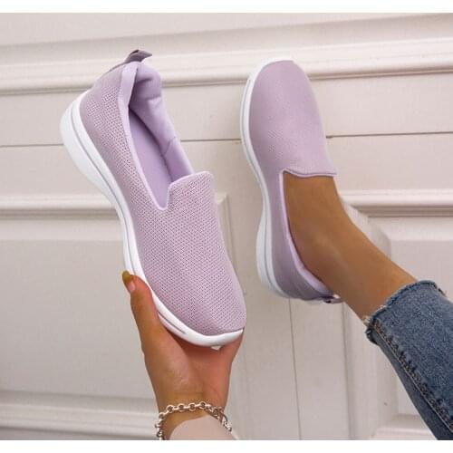 Light Sneakers Women Running Shoes Women Breathable Mesh Slip-On Shoes Woman Sports Shoes Zapatillas Mujer Sneakers Womenwg72