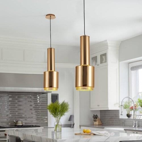 LED Iron Creative Lights Bar coffee shop Simple Spotlight Scandinavian Creative Personality Black Bedroom Small Candelier