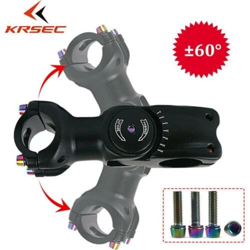 MTB Bicycle Aluminum Stem 60 Degree 31.8/25.4*90/110mm Adjustable Bar stem Mountain Bike Stem Mountain Cycling Accessories