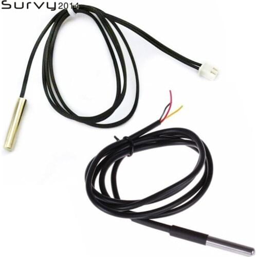 Waterproof 18B20 temperature probe temperature sensor Stainless steel package -100/200cm wire