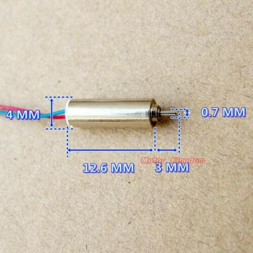 4mm*12mm DC 5V 58000RPM High Speed Micro Round 0412 Coreless Motor Strong NdFeB Magnetic For RC Drone Engine Toy Hobby
