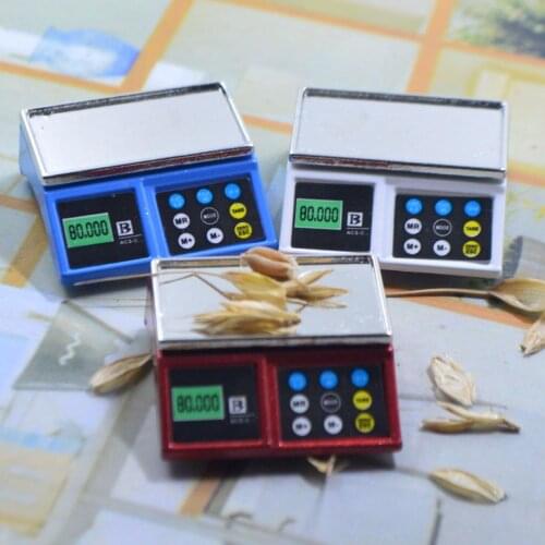 1/12 Doll House Miniature Decoration Toy Simulation Electronic Scale Ornament