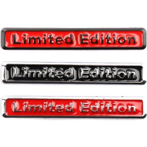 1PC Metal 3D Limited Edition Sticker Universal Car Auto Body Emblem Badge Sticker Decal Chrome Emblem Car Styling 3 Color