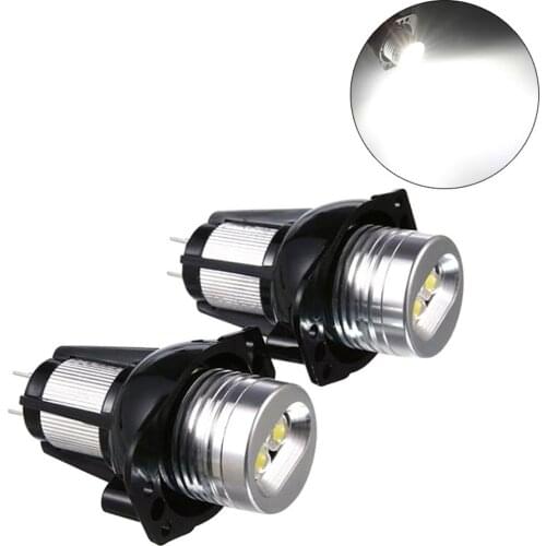 10Sets Lights Bulb Fog Light LED Angle Eyes Ring Marker Light Halo Lamp Headlight For BMW 12V E90 E91 05-08