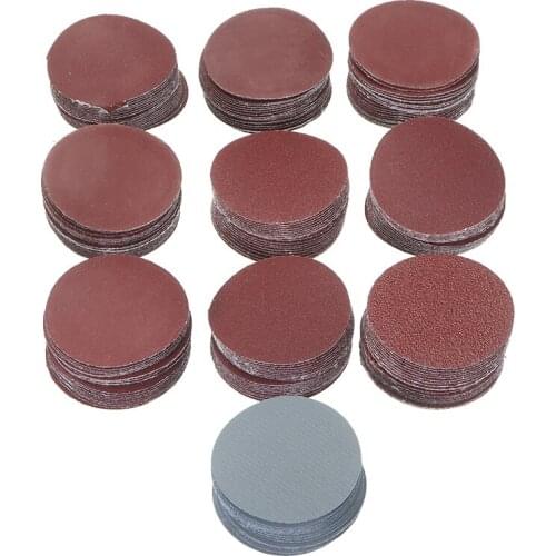 200pcs Round Sanding Discs Pad Kit 50mm Sandpaper Sanding Sheets Sanding Pads for Drill Grinder Rotary Tool