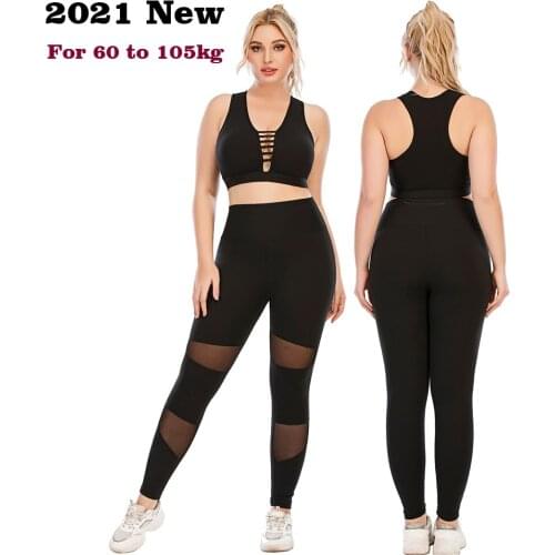 2021 Plus Size Yoga Gym Fitness Suits Sportswear New Women Sportsuits For Female Tracksuit Sport Running Sets Wear Big Large