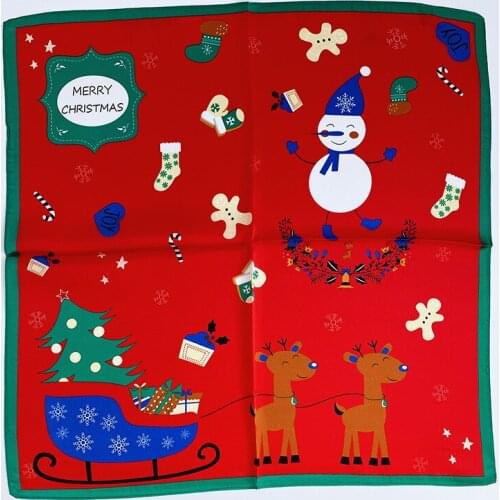 Brand 2021 Women Neck Hair Hijab Foulard 100% Mulberry Lovely Silk Scarf Square Headband Fashion Print Neckerchief Scarves