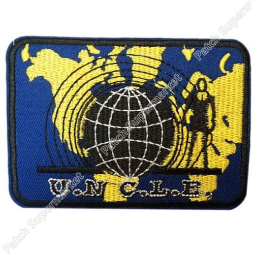 3.9" THE MAN FROM UNCLE Cool U.N.C.L.E. TV MOVIE Series Uniform rockabilly applique sew on/ iron on patch for clothes NC