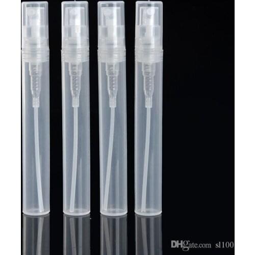 4ML Atomizer Empty Matte Plastic bottle Spray Refillable Fragrance Perfume Scent Sample Bottle Clean Cloth for Travel Party Make