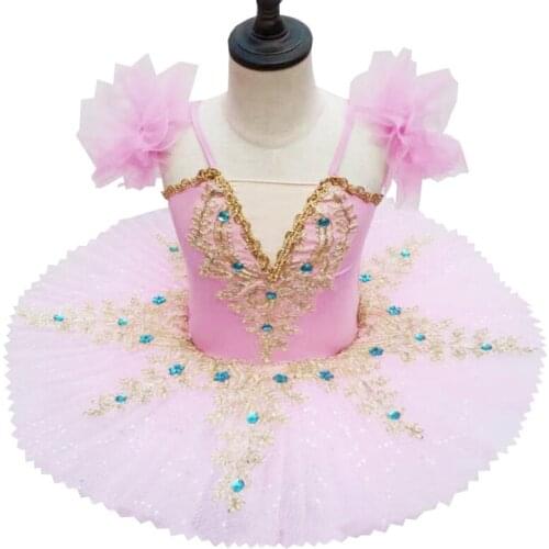 Robe de Ballet pour enfants, Tutu, jupe en gaze pelucheux, Costume de spectacle de ballet pour filles