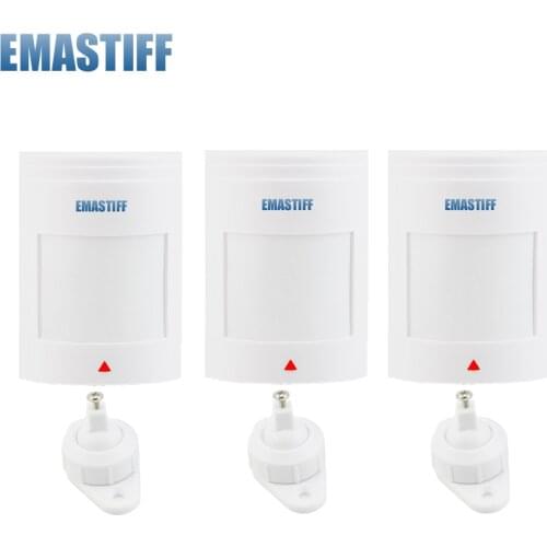 Free shipping!3pcs/lot Wired PIR Motion Sensor Detector For GSM PSTN Home Security Alarm System