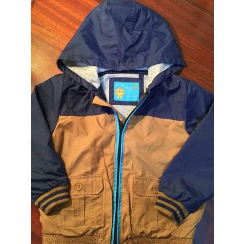 Free Shipping - baby boys spring/summer hooded jacket, windproof jacket, navy/brown jacket, toddler spring jacket