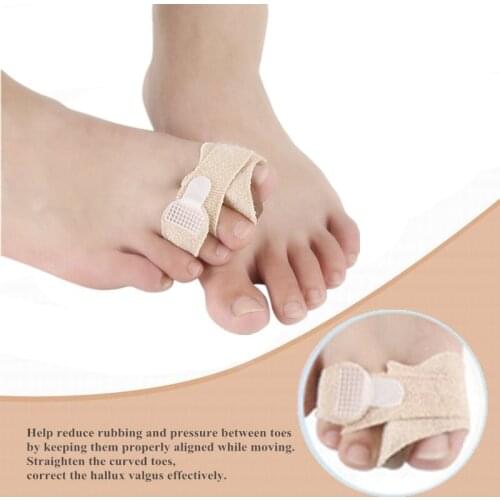 Thumb valgus big toe gel cloth stretch toe valgus correction device Silicone Toe Breathable Separator Splint Elastic Bandage