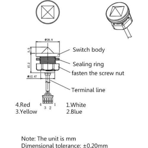 Liquid Level Sensor Replaceable Float Type Water Level Sensor for Dispenser Tank