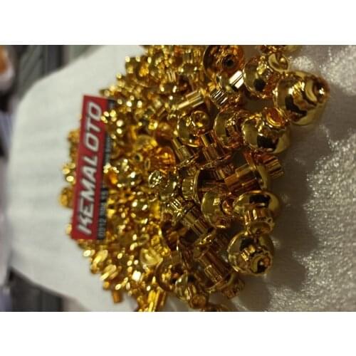 BBS Gold Rim Screw Yellow Rivet Bolt wheel spare wheel rivets wheel cover lip screw bolts 120 Pcs