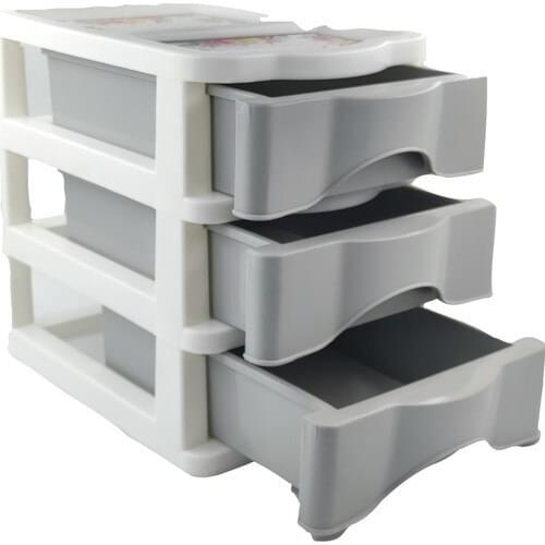 Fafatara Mini 3 Layer Drawer Jewelry Cosmetic Drawer Regulator