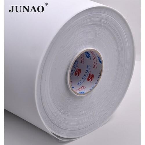 JUNAO 10 Meter *24cm Hot Fix Rhinestones Paper Tape Adhesive Iron On Heat Transfer Film for Hotfix Rhinestone Crystal DIY Tools