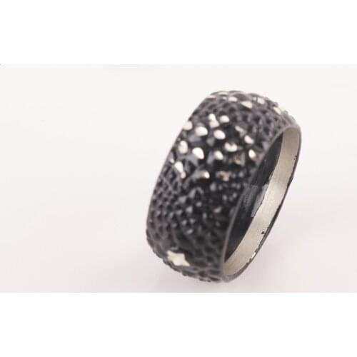 UM US JEWELRY Black Color Unisex Ring