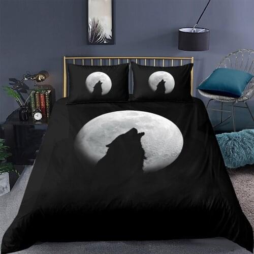 3D Duvet Cover Sets Bedding Set Quilt Comforther Covers Bed linens Full Twin Single Double Size Animal Wolf Custom Home Texitle