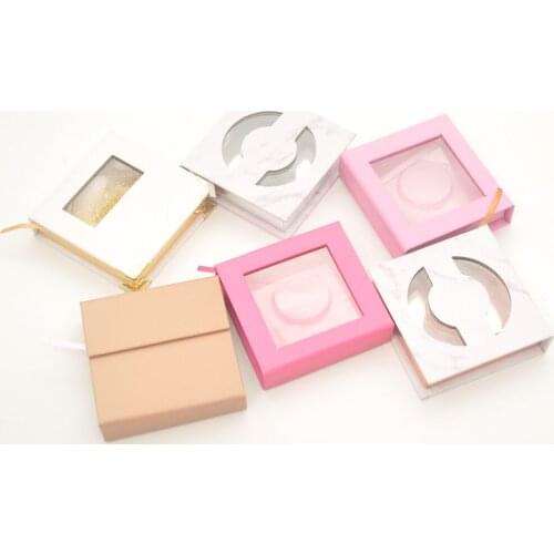 30/pack eyelash box lash boxes packaging customization logo wholesale faux cils 3d mink eyelashes square magnetic gift case bulk