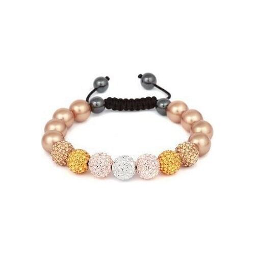 New ge3s hot micro pave CZ Disco Ball Beads Bracelet fasion Gift jewelry Discount crystal