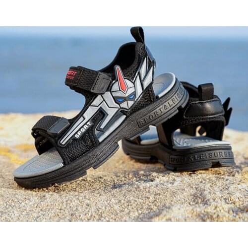 2021 New Design Summer Kids Sandals Boys Beach Sports Sandals Children Flats Sandals Anti-slip Slippers Girls Sandalias Shoes