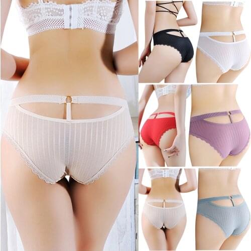 Sexy Panties Seamless Womens Underwear Lace Stretch Briefs Female Low-waist Underpants Sexy Lingerie Erotic Soft Intimate Thong