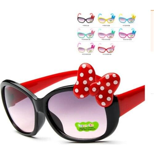 Disney Mickey Minnie Cartoon Sunglasses Big Bow Color Childrens Cute Decorative Sunglasses Baby Sunglasses Birthday Gifts