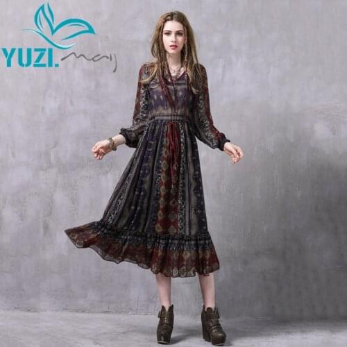 Yuzi.may Long Sleeve Summer Dresses