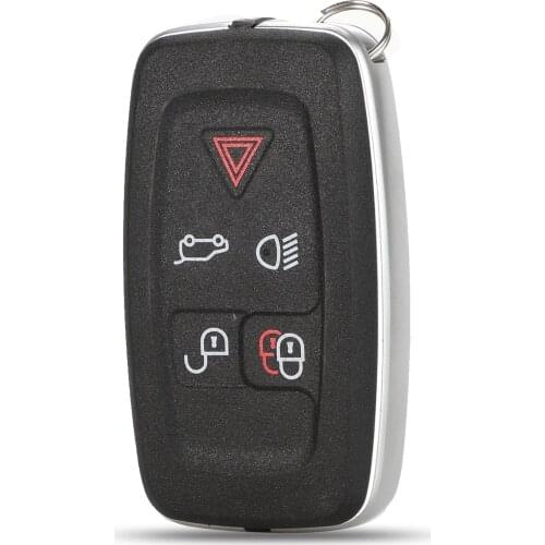 Jingyuqin 5Buttons For Land Rover Range Rover SPORT LR4 Vogue 2010 2011 2012 fit Jaguar Fob Car Remote Key Shell Replacement