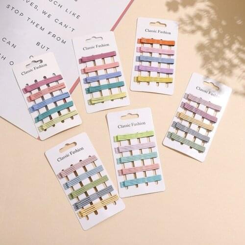 20pcs 6cm Sweet Hair Clip Barrettes Headband For Women Girls Children Kids Colorful Hairpins Hairclip Fashion Hair Accessories
